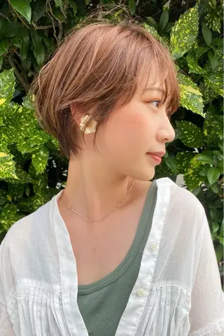 ショート カラー 透明感カラーブリーチ 🌼シゲモトアヤ🌼のヘアスタイル