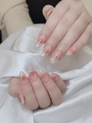 ネイル 🎀PG🩵 ネイルサロンのネイルデザイン