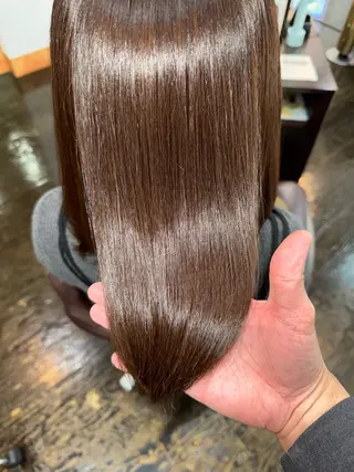 ロング カラー La Ruelle 江曽島店/髪質改善のヘアスタイル