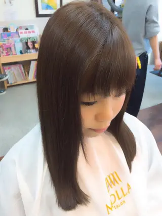 ロング カラー 大野 まゆのヘアスタイル