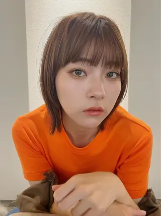 ミディアム カラー 浦和Lond 山本賢人のヘアスタイル