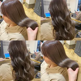 ロング カラー 艶カラー/韓国顔周り 🎀mamiのヘアスタイル