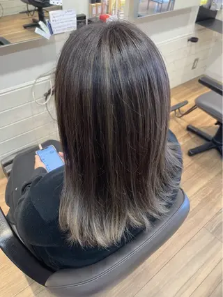 ミディアム カラー okuda yuukiのヘアスタイル