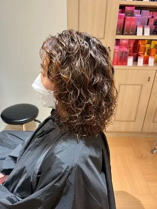 ミディアム パーマ Ha naのヘアスタイル