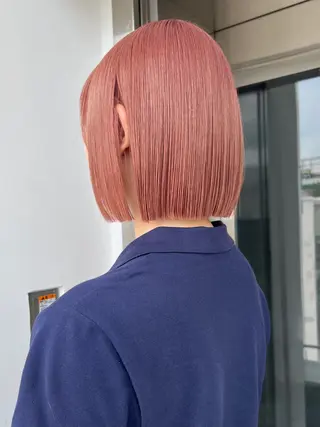 ミディアム カラー 髪質改善/ボブ/ ハイトーン❣️yuiのヘアスタイル