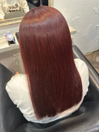 セミロング カラー 亀井 結夏のヘアスタイル