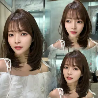 ミディアム 銀座副店長/レイヤー /髪質改善/田島のヘアスタイル