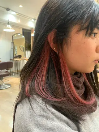 セミロング カラー 🌈re-room EIKI🇰🇷のヘアスタイル
