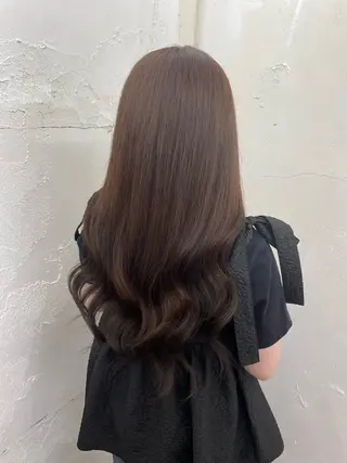 ロング カラー 𝙃𝘼𝙍𝙐🎀 韓国×エクステのヘアスタイル