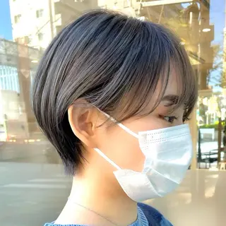 ショート ショート/ボブ/ 白髪ぼかし/しんやのヘアスタイル
