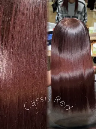 セミロング あゆみ︎︎✮／ 暖色カラー／博多のヘアスタイル