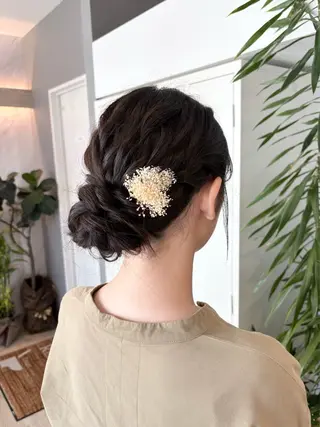 ヘアアレンジ 暖色カラー／ ヘアセット🌛櫻井舞のヘアスタイル