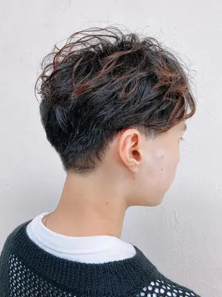 ショート パーマ メンズ メンズ/スパイキー ショート/isseyのヘアスタイル