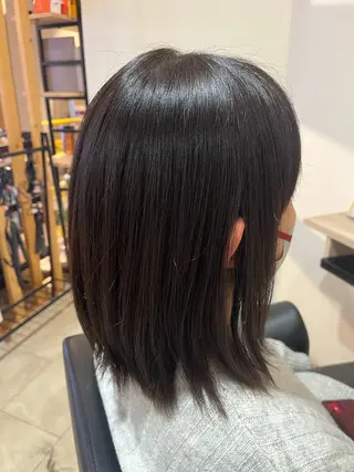 ミディアム 骨格/顔型/パーソナ ルカラー診断/中野のヘアスタイル