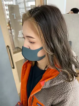 ミディアム カラー パーマ ヘアアレンジ メンズ キッズ ネイル マツエク・マツパ カラー特化サロン Eir心斎橋のヘアスタイル