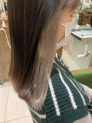 ミディアム カラー 高橋友里亜 /フリーランスのヘアスタイル