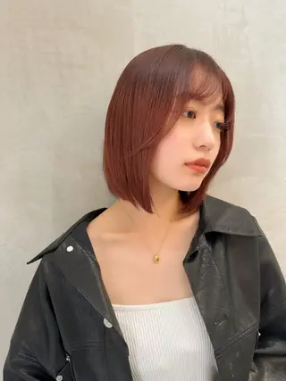 ミディアム レイヤーカット/艶カ ラー/chihiroのヘアスタイル