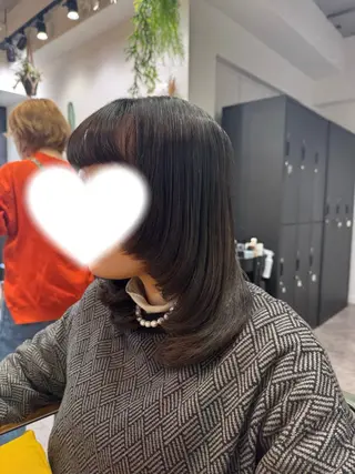 ミディアム 縮毛矯正/艶髪カラー /パーマ/ひふみ🌱のヘアスタイル