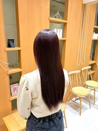 ロング カラー 💎ツヤ髪ストレート カラー💎かのんのヘアスタイル