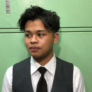 パーマ メンズ Le'a所属・渋谷/フェード/ 國分 翔のヘアスタイル