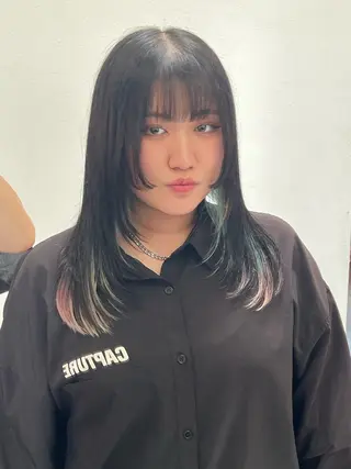 セミロング Lapel green所属・Lapelgreen 森町 / AOIのヘアスタイル