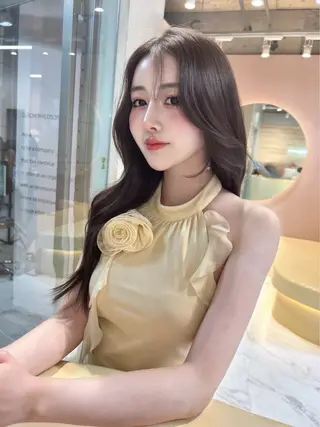 ロング ブリーチなしW🎀 髪質改善/はのんのヘアスタイル