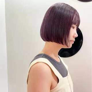 カラー ハイトーン艶カラー 💎あやめ🎀のヘアスタイル