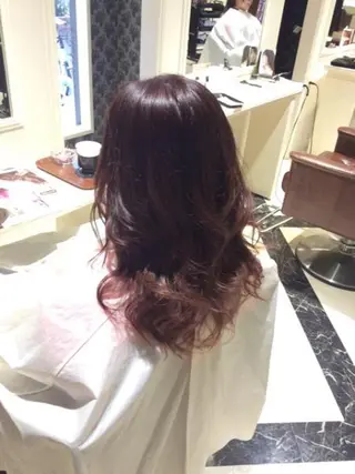 ロング カラー na3moe【ナナナモエ】所属・髪質改善✨カラー特化 サロン🎨平尾晃一のヘアスタイル