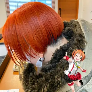 ショート カラー メンズ 熊谷ウルフ・レイヤー あゆむのヘアスタイル