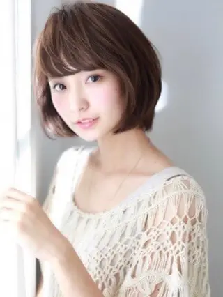 ミディアム カラー マツエク・マツパ 🤎ベージュカラー 🐶メンズパーマのヘアスタイル