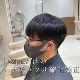 ショート メンズ 縮毛矯正 滝沢尚起のヘアスタイル