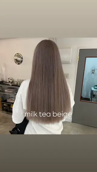 ロング カラー タマキ/似合わせ カット/Wカラーのヘアスタイル