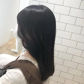 セミロング カラー ヘアアレンジ ✨🌿大人可愛い愛さ れhair🌿✨松本のヘアスタイル