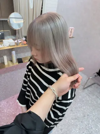 カラー VEGA天神 ブリーチのヘアスタイル