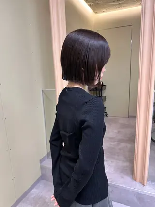 ショート ボブ/ぱつっとボブ/ 谷口 海星のヘアスタイル