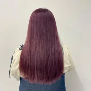 ロング トレンドモテカラー 🩷色落ちまで可愛くのヘアスタイル