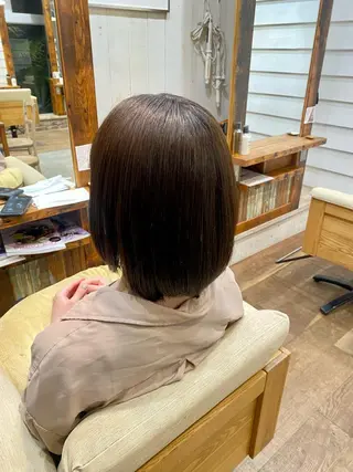 ショート カラー ‎🤍透明感カラー 【仙川】セリナ‎🤍のヘアスタイル