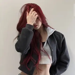 ロング カラー 💖大人韓国ヘア💖 韓国艶カラー【銀座】のヘアスタイル