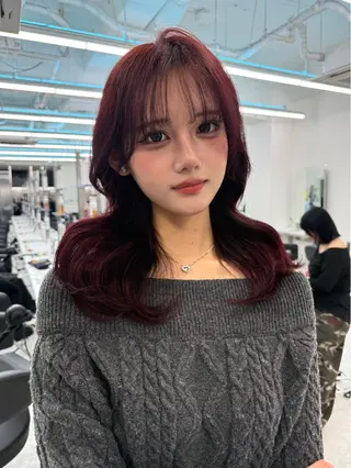 ロング カラー 海外girl/ハイト ーン/riko🫧のヘアスタイル