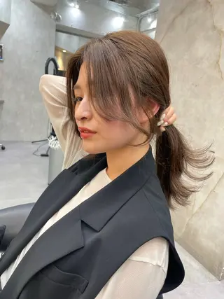 ミディアム 池袋/韓国/レイヤー 髪質改善/村上けいとのヘアスタイル