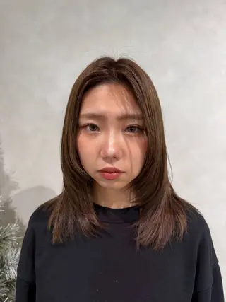 ミディアム 森住 優香のヘアスタイル