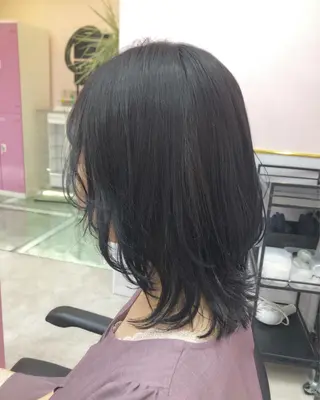 ミディアム カラー ヘアアレンジ SALOWIN横浜所属・𓍯韓国style/ 髪質改善𓍯中村和希のヘアスタイル