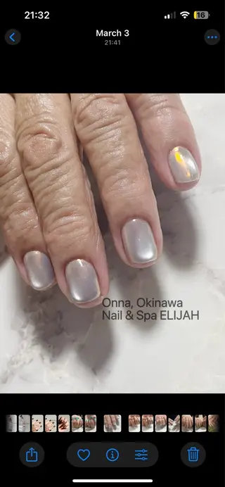 ネイル ダンラップ新里 友簣乃のネイルデザイン