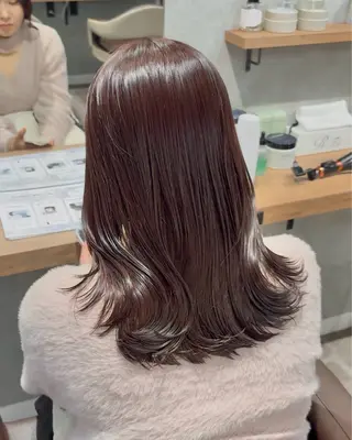 ミディアム 髪質改善/白髪ぼかし レイヤー 🌱千咲季のヘアスタイル