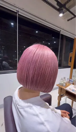 ミディアム カラー 池田 藍蓮のヘアスタイル