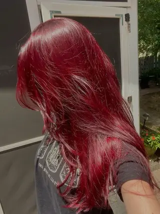 ロング カラー 増田 伯のヘアスタイル