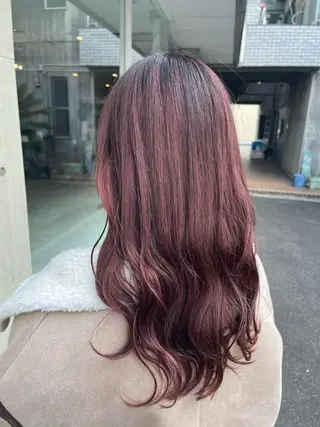 ロング カラー 髪質改善/韓国風 /岡崎/松尾優依のヘアスタイル