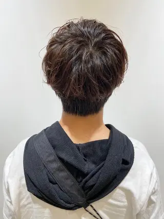 ショート パーマ 🐺ウルフ/レイヤー 似合わせ‎🤍沙羅のヘアスタイル