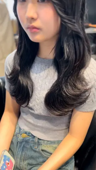 セミロング 原宿プルエク1位‼️ 口コミ⭐️5✨Kaiのヘアスタイル