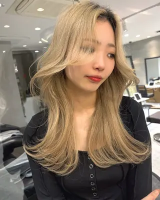 ロング MOMOHA/ 🍑レイヤーカットのヘアスタイル